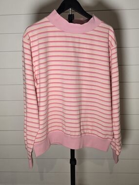 Parke It's A Girl *Girly Stripe* Oversized Mockneck Top S/M Sold Out